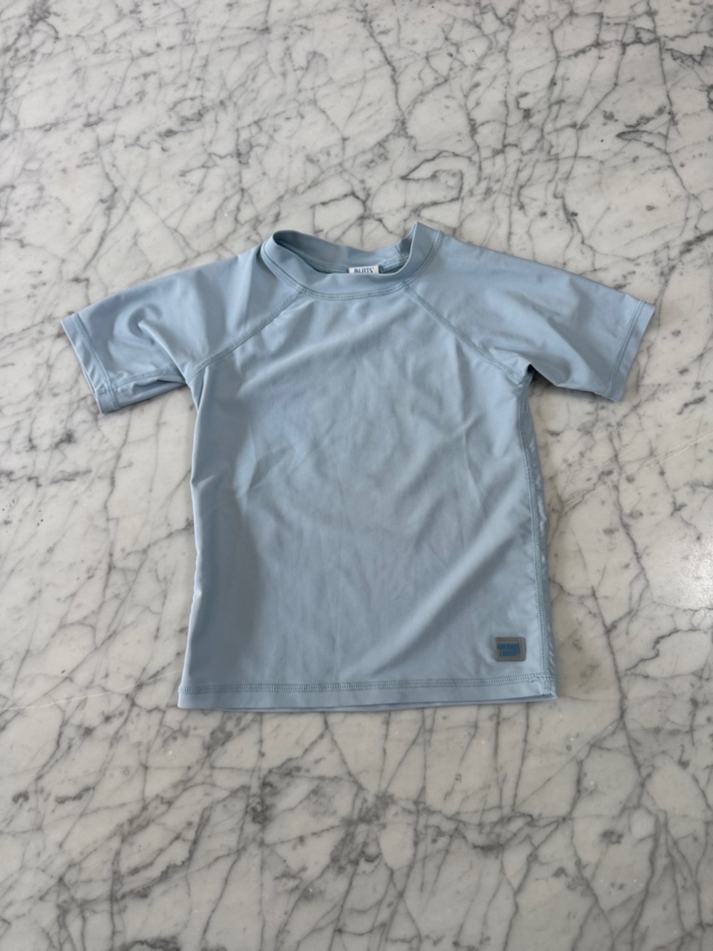 Rugged Butts Pale Blue Kids Rashguard Swim Top Sz 3T